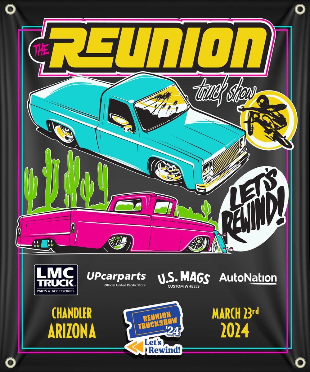 Reunion 2025 Let's Rewind Banner 30x36